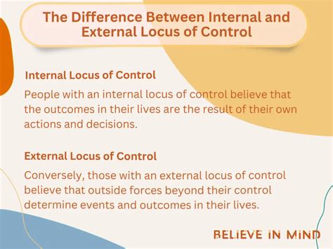 What is the difference between an internal and external locus of control