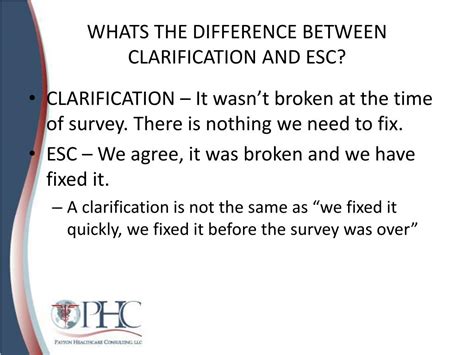 What is the difference between clarification and justification