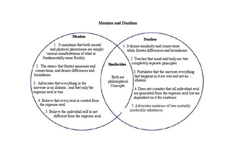 What is the difference between monist and dualist