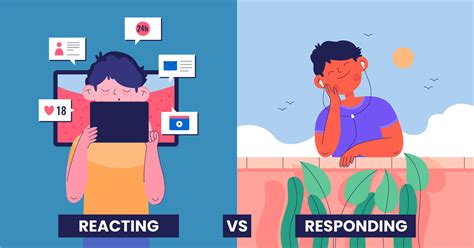 What is the difference between reacting and responding