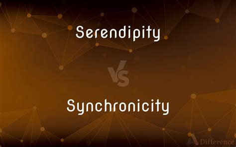 What is the difference between serendipity and synchronicity
