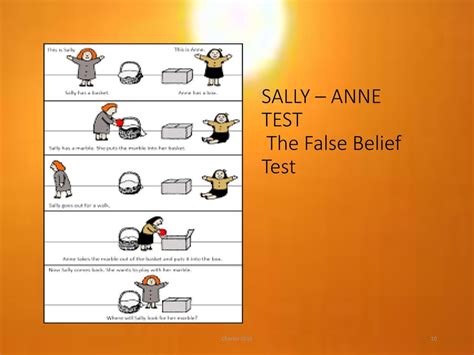 What is the false belief test