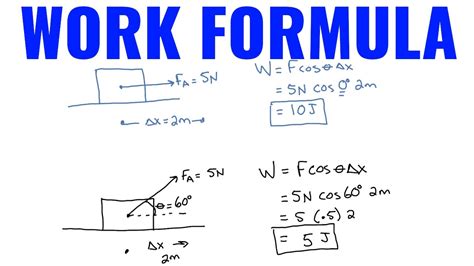 What is the formula for work in science