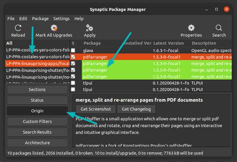 What is the function of synaptic package manager