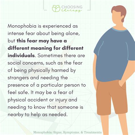 What is the meaning of Monophobia
