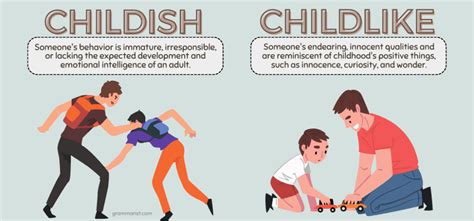 What is the meaning of childish behavior