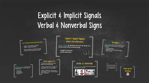 What is the meaning of implicit signals