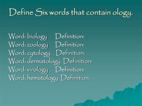 What is the meaning of ologist