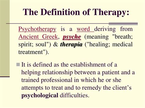 What is the meaning of psychotherapy