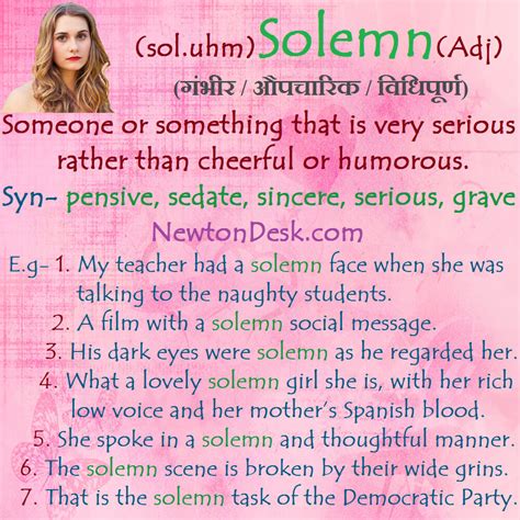 What is the meaning of solemnity