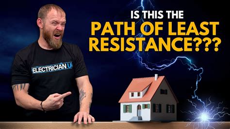 What is the path of least resistance for lightning