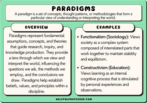 What is the purpose of a paradigm