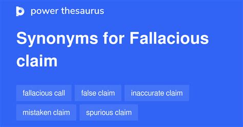 What is the synonym of fallacious