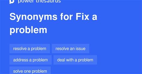 What is the synonym of fix