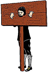 What is the synonym of pillory