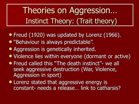 What is the theory of aggression