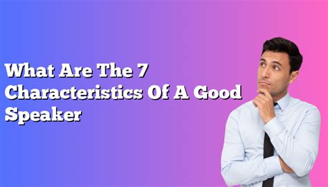 What is the word for a good speaker