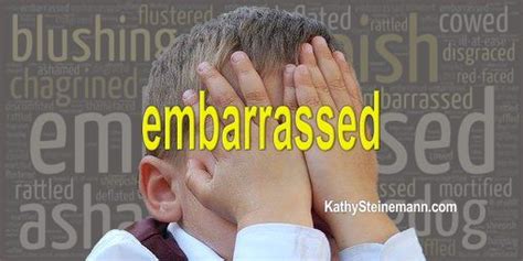 What is this word embarrassed