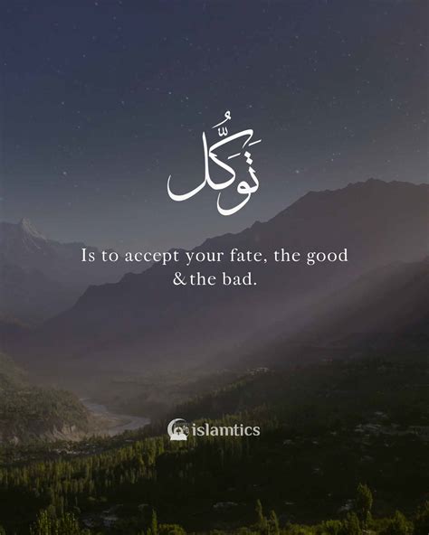 What is to accept ones fate