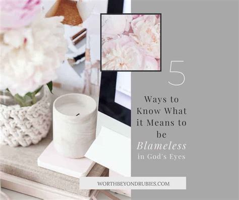 What it means to be blameless