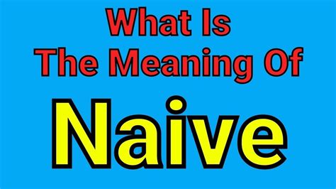 What language does the word naive come from