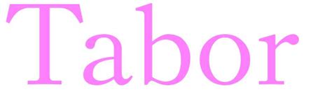 What nationality is the name Tabor