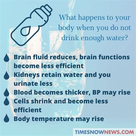 What not drinking water does to your body
