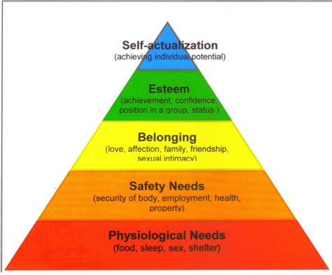 What relevance does the hierarchy of needs have in Organisations today