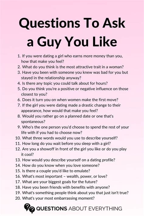 What should I ask someone