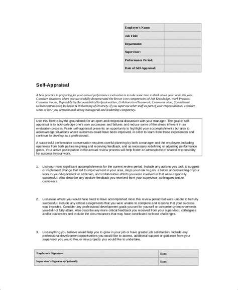 What should I write in self performance appraisal example