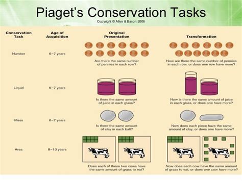 What stage is conservation Piaget