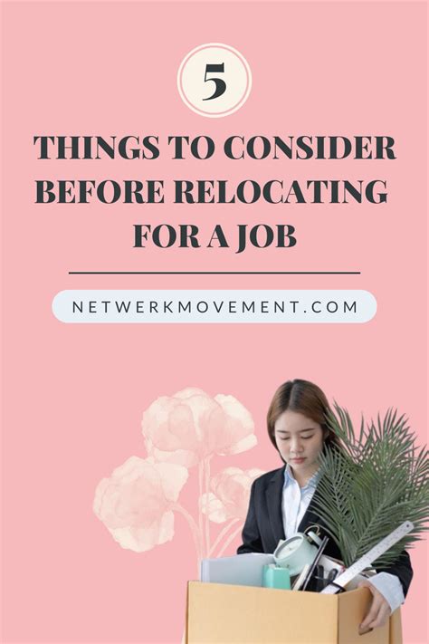 What to consider before relocating for a job