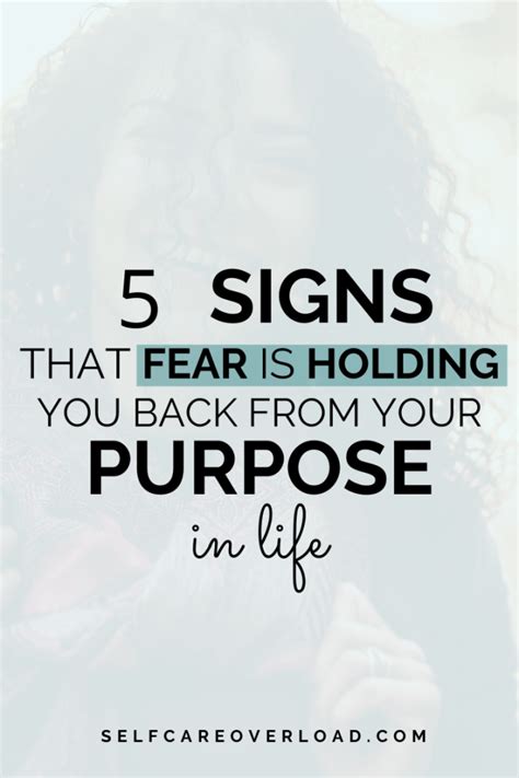 What to do when fear is holding you back