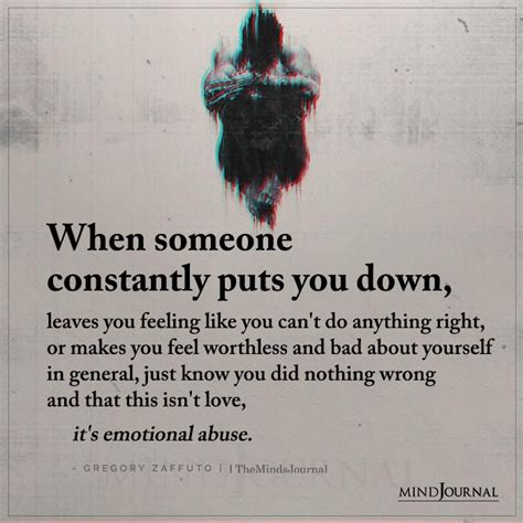 What to do when someone is constantly putting you down