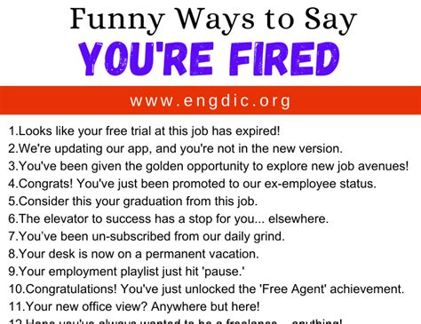 What to say when youre getting fired