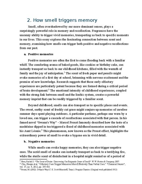 What triggers memory