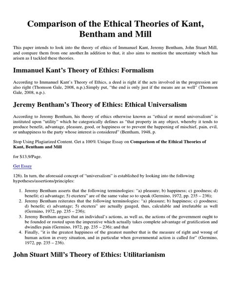 What type of ethical theory does Mill present