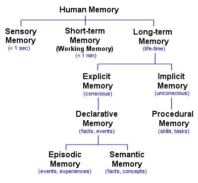 What type of memory is remembering names