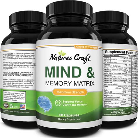 What vitamin is good for focus and memory