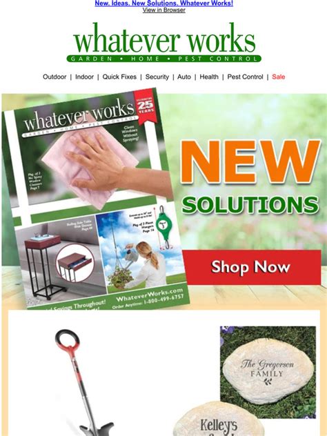 Whatever Works Catalog Free Shipping