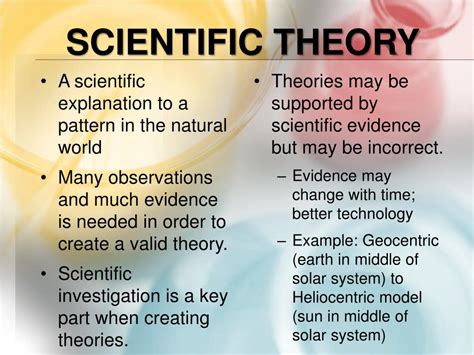 Whats an example of scientific theory