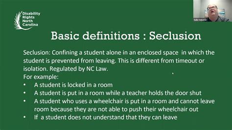Whats seclusion mean