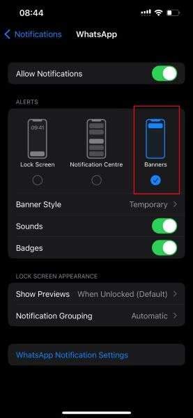 WhatsApp Notification Reply