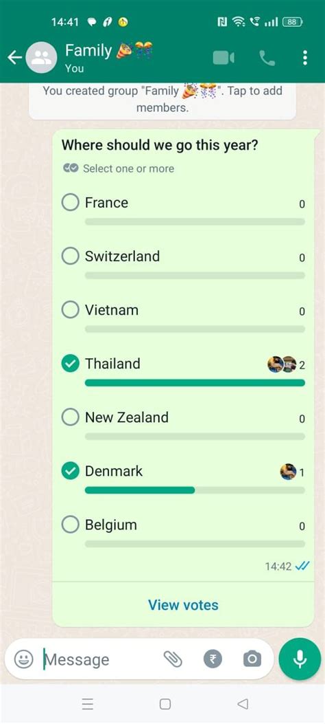 WhatsApp Poll