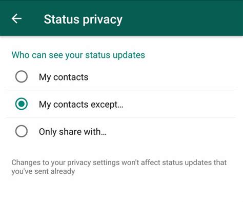 WhatsApp Privacy Settings