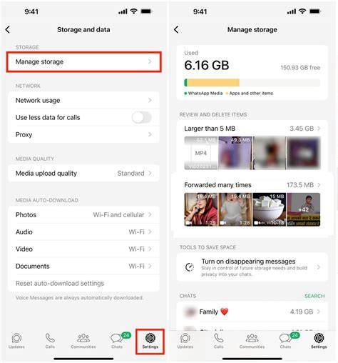 WhatsApp Storage