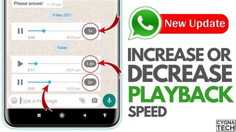 WhatsApp voice note playback speed
