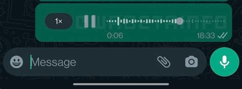 WhatsApp voice note waveform