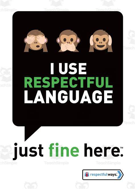 When to use respectful language