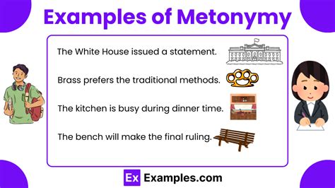 Which is an example of a metonymy